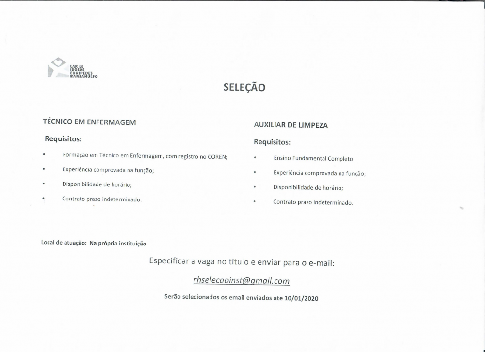 PROCESSO SELETIVO